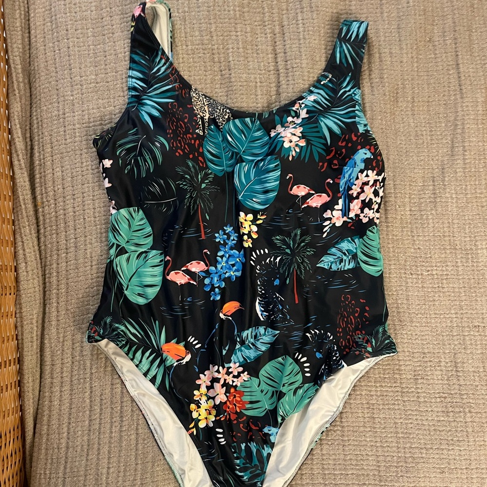 Tropical Print Women's One Piece Swimsuit